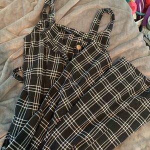 Plaid jumpsuit